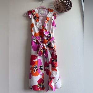 Kate Spade silk wrap dress floral